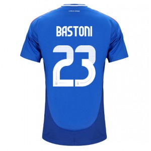 Fotbalové Dres Itálie Alessandro Bastoni #23 Domácí Oblečení ME 2024 Krátký Rukáv